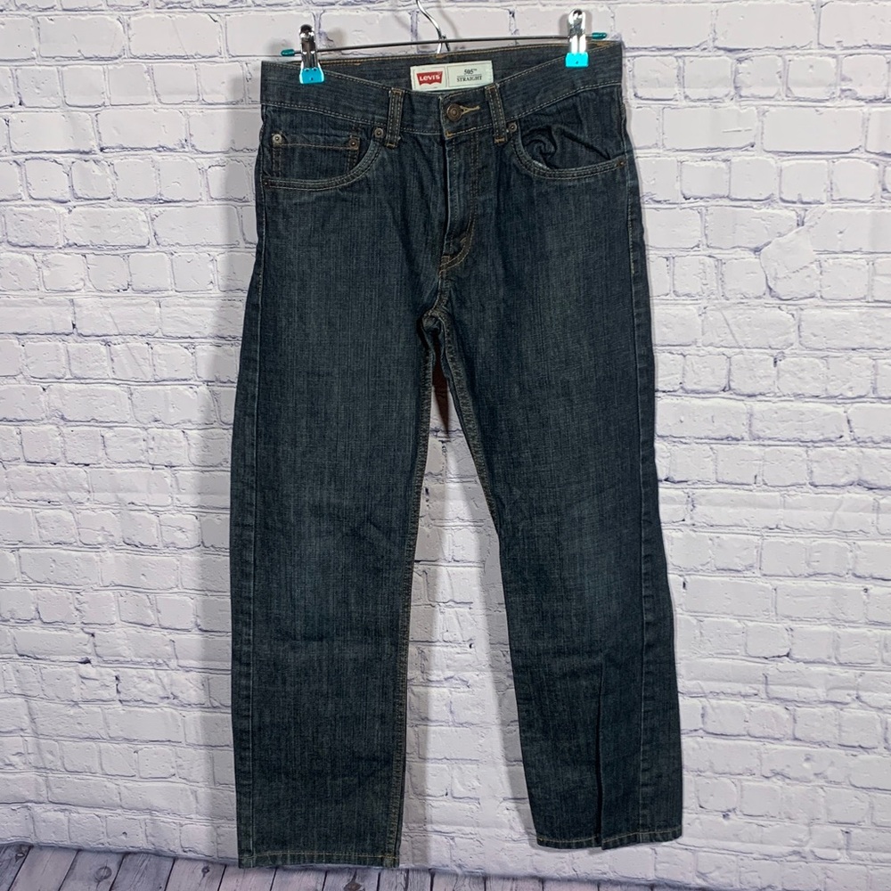 Levi's Womens 505 Straight Fit Jeans Medium Wash Size 28 (16R) Casual